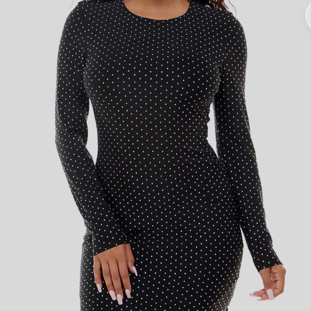 NWT B. Darlin Women's Black Dress with Rhinestones Size M